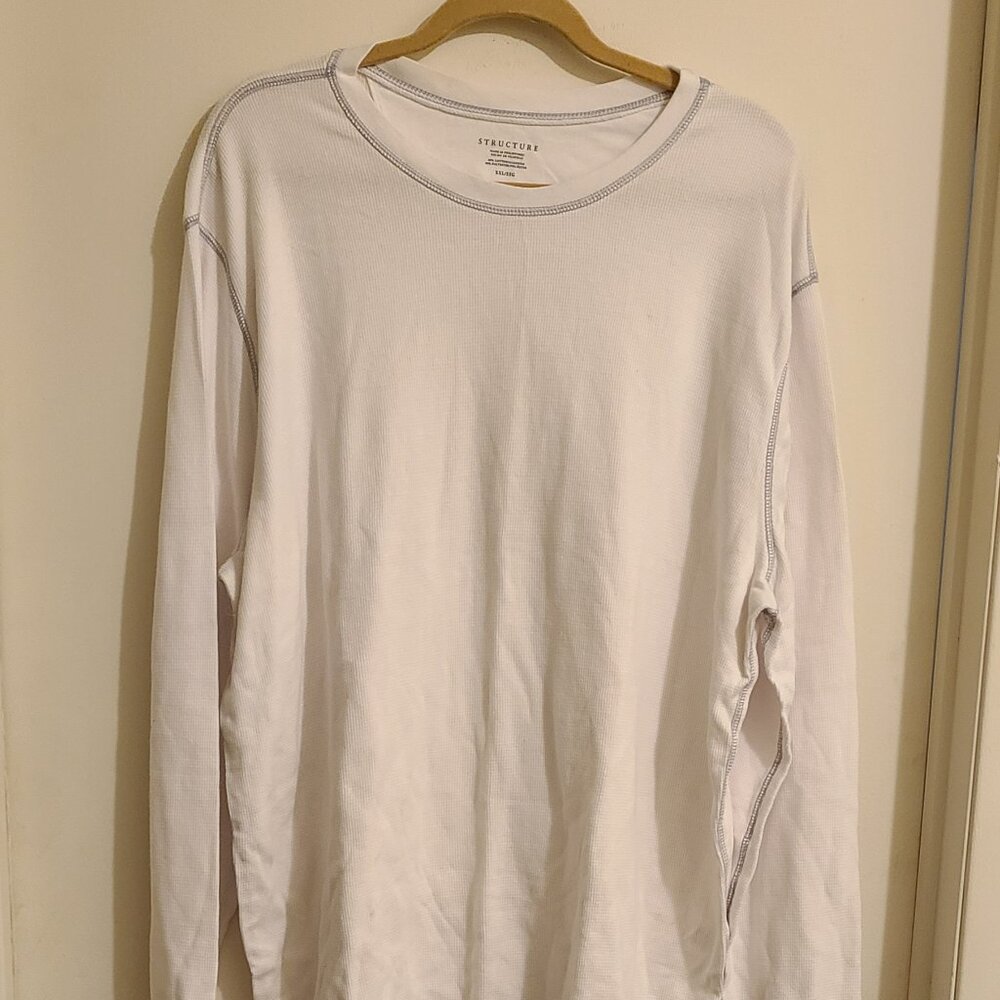 Structure Long Sleeve Textured T-Shirt XXL